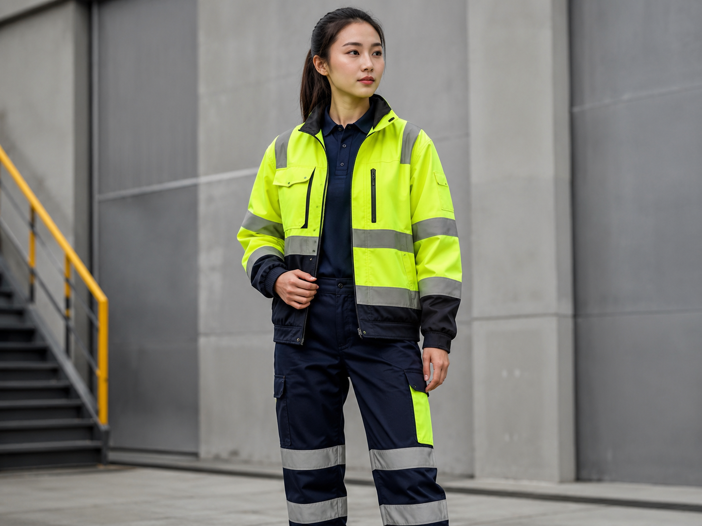 Reflective work jacket